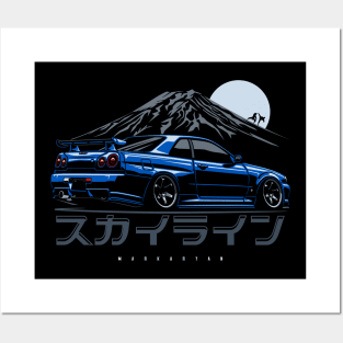 GTR R34 Posters and Art